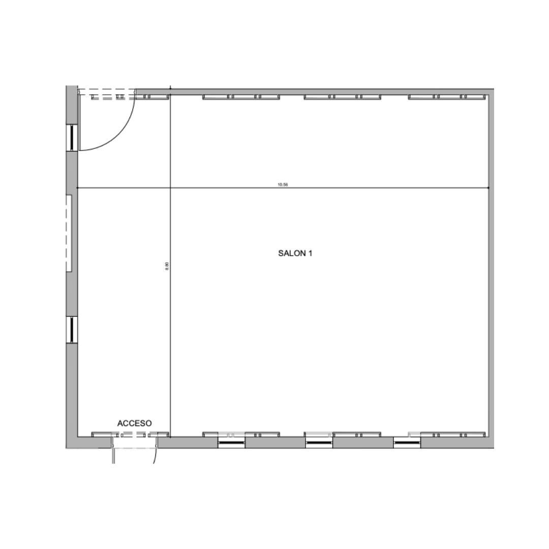 Salón Tierra - Plano - Casa Tibaná