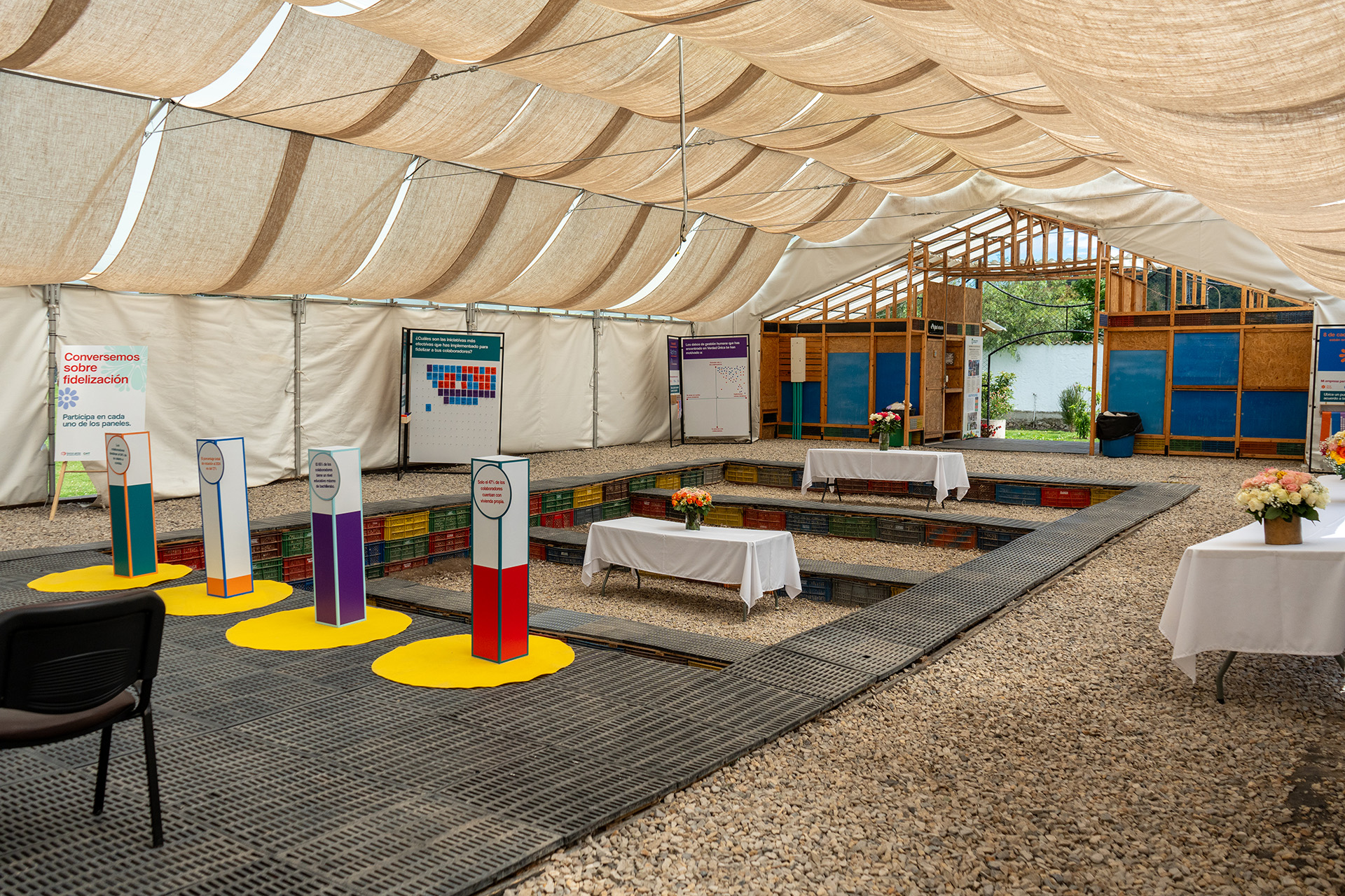 Casa Tibaná - Carpa con Tarima y Graderías